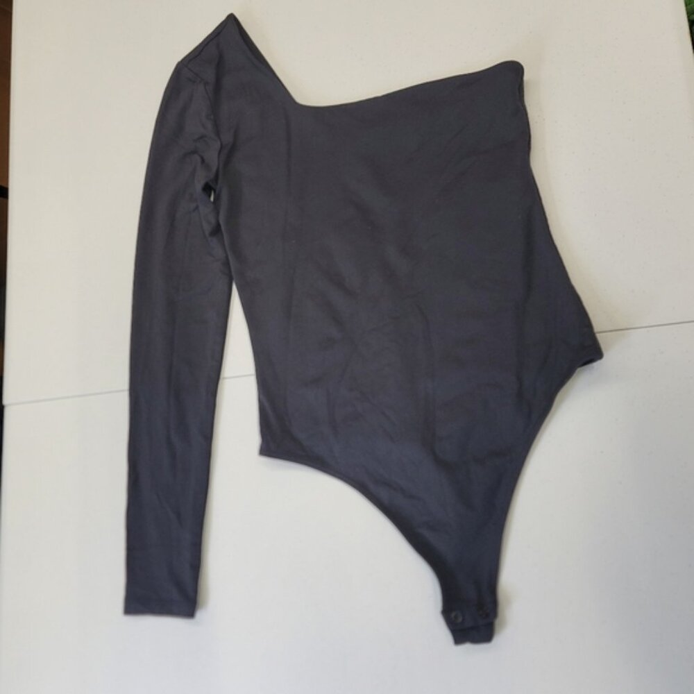 Babaton Aritzia One shoulder long sleeve boudysuit
